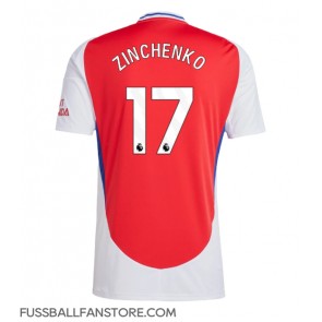 Arsenal Oleksandr Zinchenko #17 Replik Heimtrikot 2024-25 Kurzarm